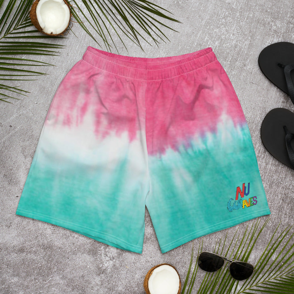 NuWaves Apparel Men’s Pink Sand Beach Athletic Shorts