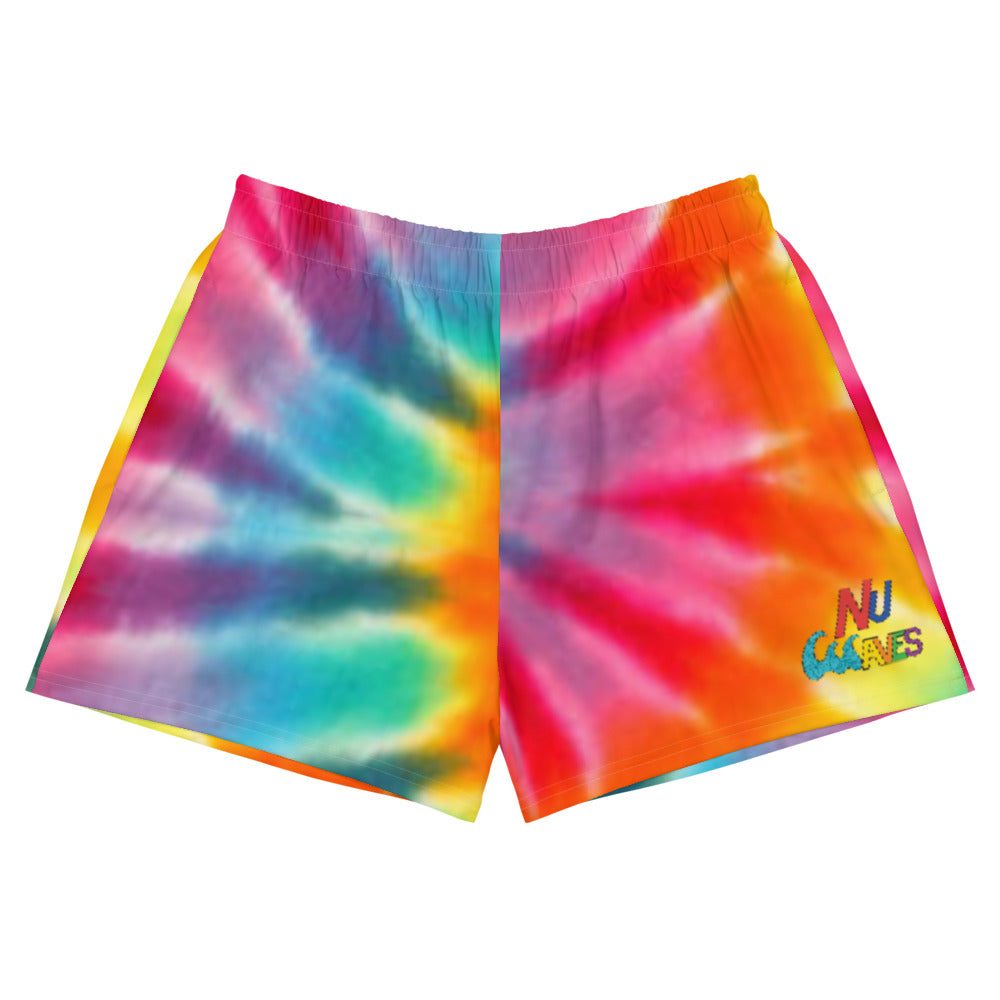 NuWaves Apparel Women's Tie Dye Athletic Shorts